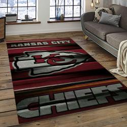 NFL Kansas City Chiefs Football Team Logo Sport Carpet Rectangle Area Rug For Living Room KCC81