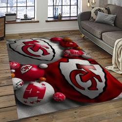 NFL Kansas City Chiefs Football Team Logo Sport Carpet Rectangle Area Rug For Living Room KCC83