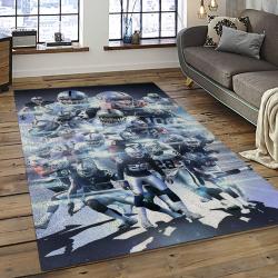 NFL Las Vegas Raiders Football Team Logo Sport Carpet Rectangle Area Rug For Living Room LVRD02