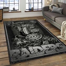 NFL Las Vegas Raiders Football Team Logo Sport Carpet Rectangle Area Rug For Living Room LVRD51