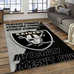 NFL Las Vegas Raiders Football Team Logo Sport Carpet Rectangle Area Rug For Living Room LVRD54