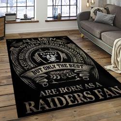 NFL Las Vegas Raiders Football Team Logo Sport Carpet Rectangle Area Rug For Living Room LVRD61