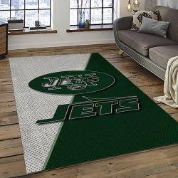 NFL New York Jets Football Team Logo Sport Carpet Rectangle Area Rug For Living Room NYJ13