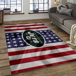 NFL New York Jets Football Team Logo Sport Carpet Rectangle Area Rug For Living Room NYJ33
