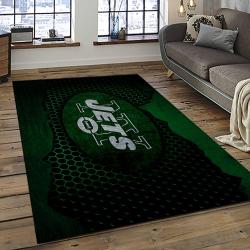 NFL New York Jets Football Team Logo Sport Carpet Rectangle Area Rug For Living Room NYJ36