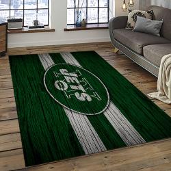 NFL New York Jets Football Team Logo Sport Carpet Rectangle Area Rug For Living Room NYJ43