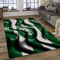 NFL New York Jets Football Team Logo Sport Carpet Rectangle Area Rug For Living Room NYJ48