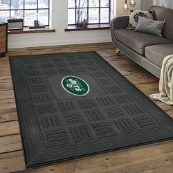 NFL New York Jets Football Team Logo Sport Carpet Rectangle Area Rug For Living Room NYJ50