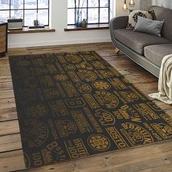 NHL Boston Bruins Hockey Team Logo Sport Carpet Rectangle Area Rug For Living Room BB05