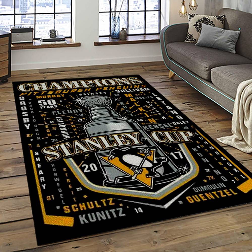 NHL Boston Bruins Hockey Team Logo Sport Carpet Rectangle Area Rug For Living Room BB19