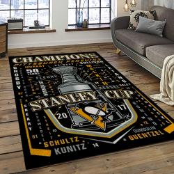 NHL Boston Bruins Hockey Team Logo Sport Carpet Rectangle Area Rug For Living Room BB19