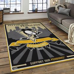 NHL Boston Bruins Hockey Team Logo Sport Carpet Rectangle Area Rug For Living Room BB21