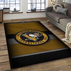 NHL Boston Bruins Hockey Team Logo Sport Carpet Rectangle Area Rug For Living Room BB22