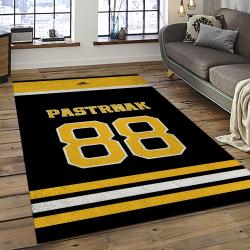 NHL Boston Bruins Hockey Team Logo Sport Carpet Rectangle Area Rug For Living Room BB24