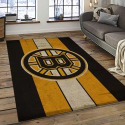 NHL Boston Bruins Hockey Team Logo Sport Carpet Rectangle Area Rug For Living Room BB30