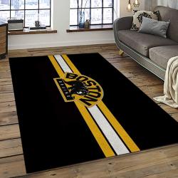 NHL Boston Bruins Hockey Team Logo Sport Carpet Rectangle Area Rug For Living Room BB36