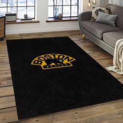 NHL Boston Bruins Hockey Team Logo Sport Carpet Rectangle Area Rug For Living Room BB50