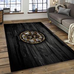 NHL Boston Bruins Hockey Team Logo Sport Carpet Rectangle Area Rug For Living Room BB71
