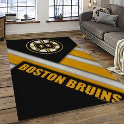 NHL Boston Bruins Hockey Team Logo Sport Carpet Rectangle Area Rug For Living Room BB72
