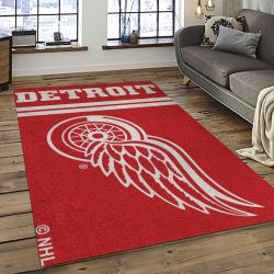 NHL Detroit Red Wings Hockey Team Logo Sport Carpet Rectangle Area Rug For Living Room DRW06