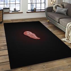 NHL Detroit Red Wings Hockey Team Logo Sport Carpet Rectangle Area Rug For Living Room DRW24