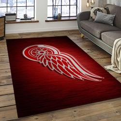 NHL Detroit Red Wings Hockey Team Logo Sport Carpet Rectangle Area Rug For Living Room DRW30