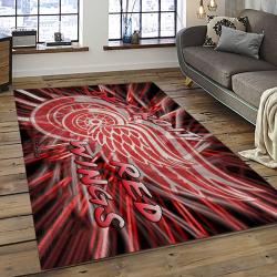 NHL Detroit Red Wings Hockey Team Logo Sport Carpet Rectangle Area Rug For Living Room DRW33