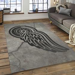NHL Detroit Red Wings Hockey Team Logo Sport Carpet Rectangle Area Rug For Living Room DRW34