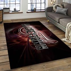 NHL Detroit Red Wings Hockey Team Logo Sport Carpet Rectangle Area Rug For Living Room DRW39