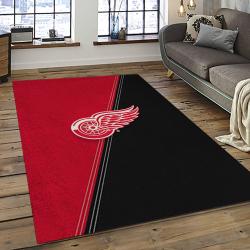 NHL Detroit Red Wings Hockey Team Logo Sport Carpet Rectangle Area Rug For Living Room DRW43