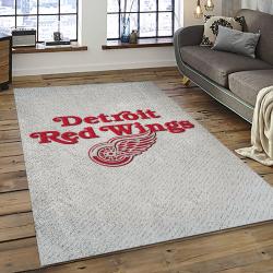 NHL Detroit Red Wings Hockey Team Logo Sport Carpet Rectangle Area Rug For Living Room DRW52