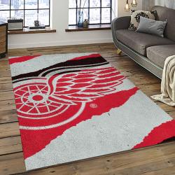 NHL Detroit Red Wings Hockey Team Logo Sport Carpet Rectangle Area Rug For Living Room DRW55