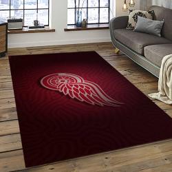 NHL Detroit Red Wings Hockey Team Logo Sport Carpet Rectangle Area Rug For Living Room DRW63