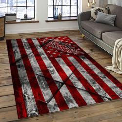 NHL Detroit Red Wings Hockey Team Logo Sport Carpet Rectangle Area Rug For Living Room DRW67