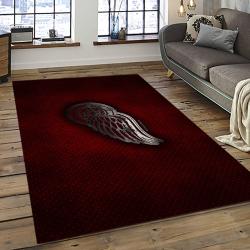 NHL Detroit Red Wings Hockey Team Logo Sport Carpet Rectangle Area Rug For Living Room DRW68