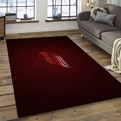 NHL Detroit Red Wings Hockey Team Logo Sport Carpet Rectangle Area Rug For Living Room DRW79