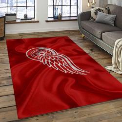 NHL Detroit Red Wings Hockey Team Logo Sport Carpet Rectangle Area Rug For Living Room DRW80