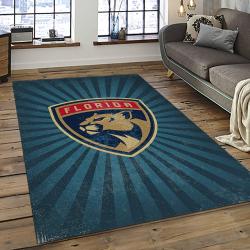 NHL Florida Panthers Hockey Team Logo Sport Carpet Rectangle Area Rug For Living Room FP03