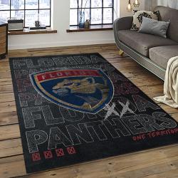 NHL Florida Panthers Hockey Team Logo Sport Carpet Rectangle Area Rug For Living Room FP05