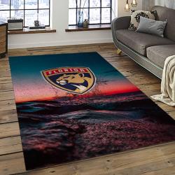 NHL Florida Panthers Hockey Team Logo Sport Carpet Rectangle Area Rug For Living Room FP06