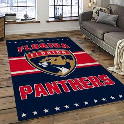 NHL Florida Panthers Hockey Team Logo Sport Carpet Rectangle Area Rug For Living Room FP08