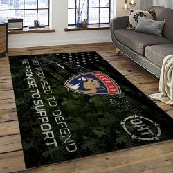 NHL Florida Panthers Hockey Team Logo Sport Carpet Rectangle Area Rug For Living Room FP15