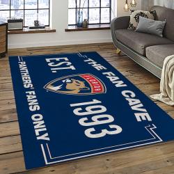 NHL Florida Panthers Hockey Team Logo Sport Carpet Rectangle Area Rug For Living Room FP17
