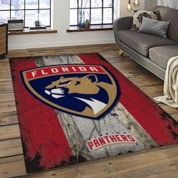 NHL Florida Panthers Hockey Team Logo Sport Carpet Rectangle Area Rug For Living Room FP21