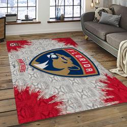 NHL Florida Panthers Hockey Team Logo Sport Carpet Rectangle Area Rug For Living Room FP23