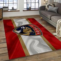 NHL Florida Panthers Hockey Team Logo Sport Carpet Rectangle Area Rug For Living Room FP41