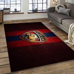 NHL Florida Panthers Hockey Team Logo Sport Carpet Rectangle Area Rug For Living Room FP43