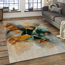 NHL Minnesota Wild Hockey Team Logo Sport Carpet Rectangle Area Rug For Living Room MW01