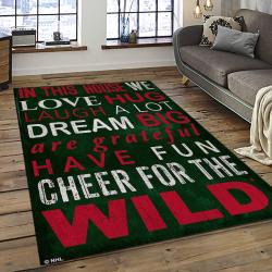 NHL Minnesota Wild Hockey Team Logo Sport Carpet Rectangle Area Rug For Living Room MW13