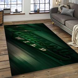 NHL Minnesota Wild Hockey Team Logo Sport Carpet Rectangle Area Rug For Living Room MW20